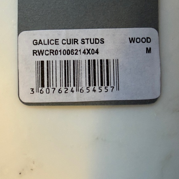 Zadig & Voltaire Brown Leather Studded Top - Picture 3 of 4